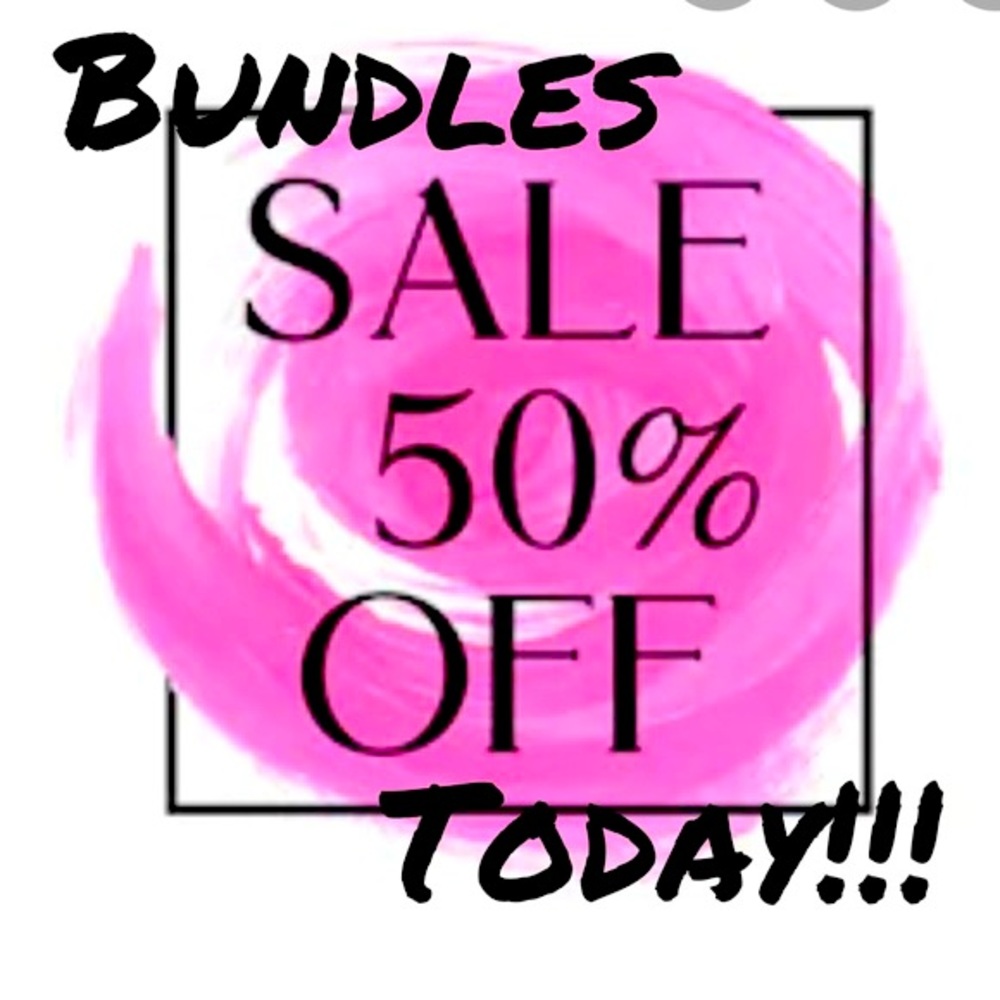 50% all items today!!